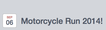 Motorcycle Run Event on Facebook